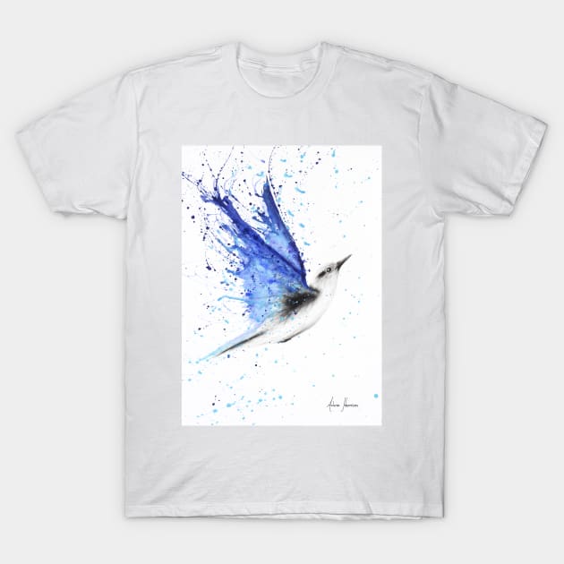 Blue Freedom Flight Bird T-Shirt by AshvinHarrison